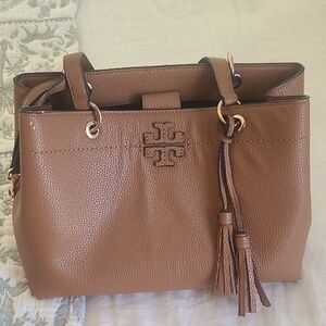Tory Burch Tan Leather Shoulder Bag